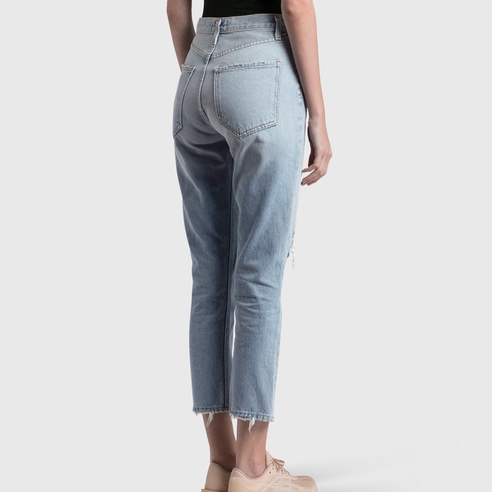 Agolde Riley High Rise Straight Crop Jeans - Picture 6 of 8